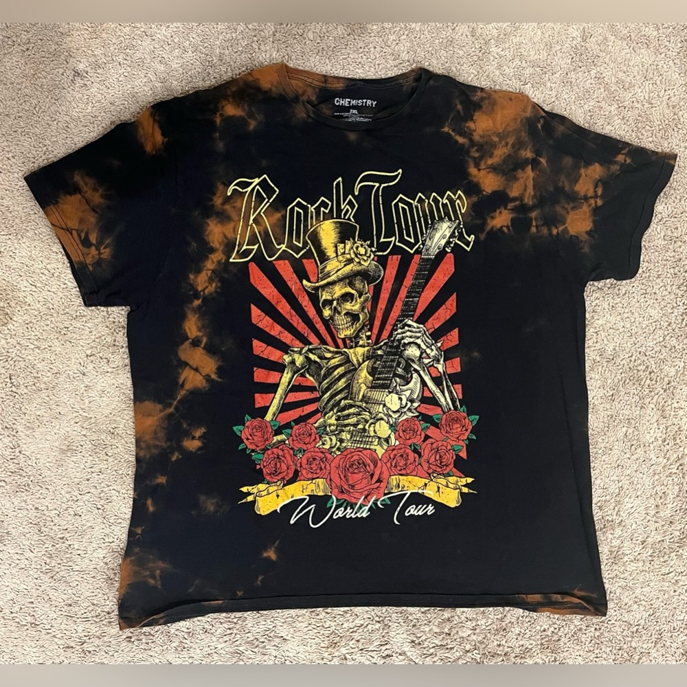 Vintage Inspired Rock n Roll Tie Dye T-Shirt